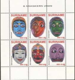 Suriname Republiek 1679/1684 Maskers 2009 Postfris