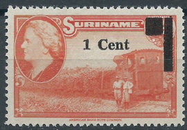 Suriname 284a Type I Hulpuitgifte Postfris