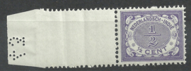 Nederlands Indië   40 ½ct Cijferzegel 1902/1909 Postfris + Velrand met cijferpons