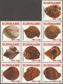 Suriname Republiek 1685/1694 Schelpen 2010 Postfris