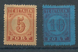 Port   1/2 1894/1910 Cijfer en Waarde Ongebruikt (1)