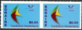 Caribisch Nederland   39 + 42 FXDC  Frankeerzegels Bonaire (US $0,88 + US $ 0,99) 2014 Postfris