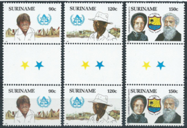 Suriname Republiek 546/548  BPA 100 Jaar Leger Des Heils 1987 Postfris (2)