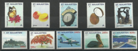 Sint Maarten  31/40 Frankeerzegels (1/5 + 8/12) Postfris