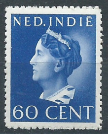 Nederlands Indië 283C (13¼×13¼ kg) 60ct Wilhelmina Konijnenburg Postfris (1)