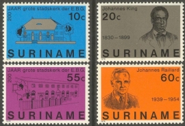 Suriname Republiek 124/127 200 Jaar Stadskerk 1978 Postfris