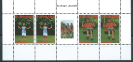Suriname Republiek 1353/1354 Kinderzegels 2005 Postfris (Compleet Vel)