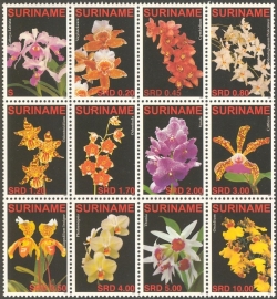 Suriname Republiek 1419/1430 Orchideeën 2007 Postfris