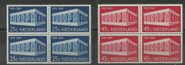 Nvph 925/926 Europazegels 1969 in blokken Postfris