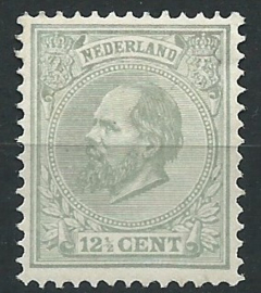 Nvph  22L 12½ ct (12½×12½) Koning Willem III 1872-1888 Ongebruikt (1)
