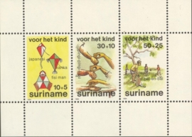 Suriname Republiek 432 Blok Kinderzegels 1984 Postfris