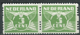 Roltanding  4 3ct Tweezijdige Roltanding in horizontaal paar Postfris (1)