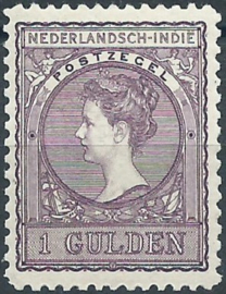 Nederlands Indië  58C (11½×11) 1 GLD Koningin Wilhelmina Postfris (1)