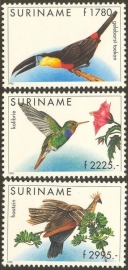 Suriname Republiek  854/856 Vogels 1995 Postfris