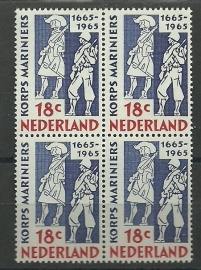 Nvph 855 300 jaar korps mariniers in Blok Postfris