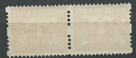 Roltanding  1 1ct Tweezijdige Roltanding in horizontaal paar Postfris (1)