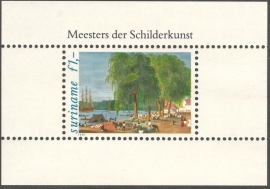 Suriname Republiek 273 Blok Schilderijen 1981 Postfris
