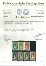 Curacao  75/81 25 Jarig Regeringsjubileum Postfris + Certificaat (1)