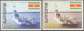 Suriname Republiek  982/983 Ingebruikname Veerboot Canawaima 1998 Postfris