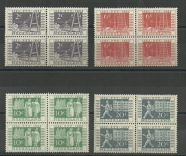 Nvph 588/591 Jubileumzegels in Blokken Postfris