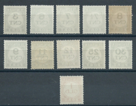 Port  69/79 Cijfer 1921-1938 Postfris (1)