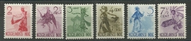 Nederlands Indië 298/303 Inheemse Dansers Postfris