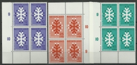 Nvph 927/929 Kankerbestrijding in Blokken Postfris