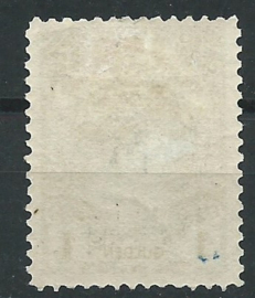 Nvph  77D (11½×11½) 1 Gld Koningin Wilhelmina Bontkraag Ongebruikt (2)