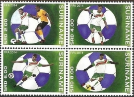 Suriname Republiek  2047/2050 Fifa 2014 Postfris