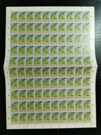 Nvph. 1353/1354  Europazegels 1986 in vellen van 100