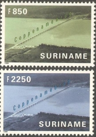 Suriname Republiek 1033/1034 Brug Coppanamerivier 1999 Postfris