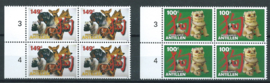 Nederlandse Antillen 1628/1629 Chinees Nieuwjaar 2006 in blokken van 4 Postfris (1)