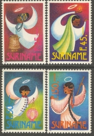 Suriname Republiek  782/785 Kerstzegels 1993 Postfris