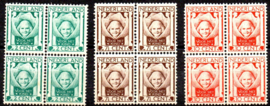 Nvph 141/143 Kinderzegels 1924 in Blokken van 4 Postfris (2)