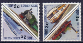 Suriname Republiek 609/612 Treinen Hulpuitgifte 1988 Postfris (Los)
