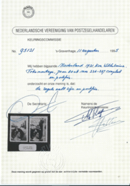 Nvph 236A/237Ba Fotomontage Postfris (1) + Certificaat