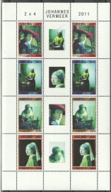 Aruba V564/567 Johannes Vermeer 2011 Postfris (Compleet vel)