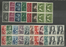 Nvph 405/421 Germaanse Symbolen + Zeehelden Blokken Postfris