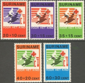 Suriname Republiek 186/190 Kinderzegels 1979 Postfris