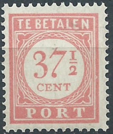 Nederlands Indië Port 23/39 Cijfer en waarde in rood 1913-1924 Postfris (1)