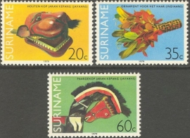 Suriname Republiek 180/182 Surinaamse Kunstvoorwerpen 1979 Postfris