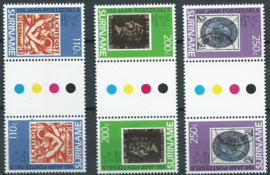 Suriname Republiek 656/658 TBBP A Int. Postzegeltent. Londen 1990 Postfris (3)