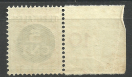 Port  68 5 ct Overdruk 1899-1913 + 1899-1921 met verschoven opdruk Postfris (1)