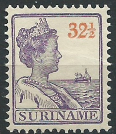 Suriname  98 32½ ct Wilhelmina Postfris (1)
