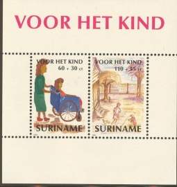 Suriname Republiek  720 Blok Kinderzegels 1991 Postfris