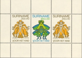 Suriname Republiek 229 Blok Kinderzegels 1980 Postfris