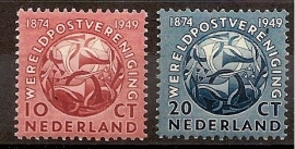 Nvph 542/543 Wereldpostvereniging Postfris