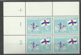 Nederlandse Antillen  362 PM1 in hoekblok Postfris