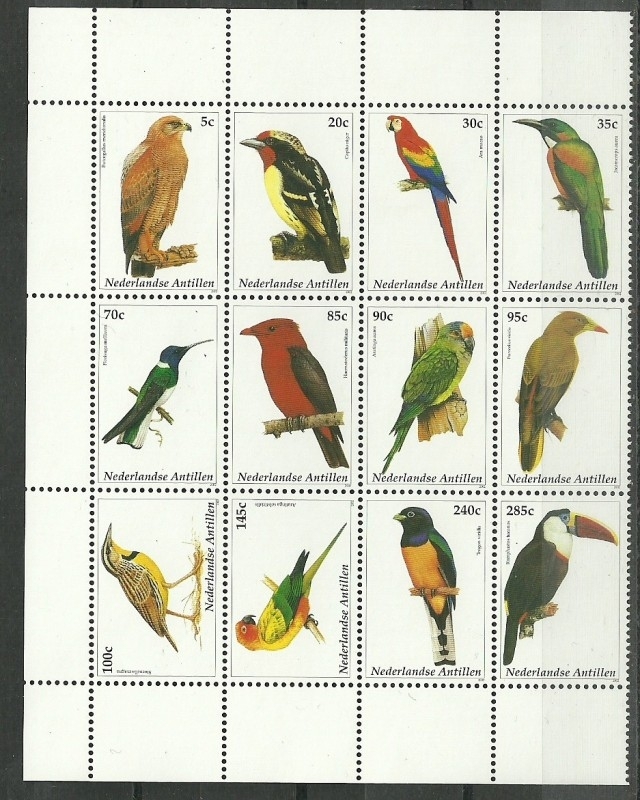 Nederlandse Antillen 1412/1423 Vogels 2002 Postfris