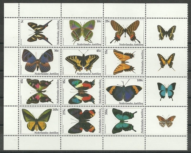 Nederlandse Antillen 1427/1438 Vlinders 2003 Postfris